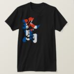 Cuba in penmanship Kanji by vertical T Shirt