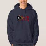 Democratic Republic of Timor-Leste with flag colors letter in Kanji Hoodie