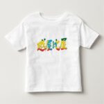 Ethiopia in Japanese Kanji with flag colors t shirt