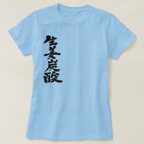 ginger ale calligraphy in Kanji ジンジャーエール 漢字 T Shirt