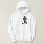 Hawk in hand writing kanji Hoodie