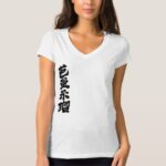 name translated into hand-writing kanji for Virgil V-neck T-shirt