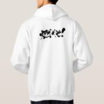 burn it in hand writing Kanji and Hiragana on back Hoodie