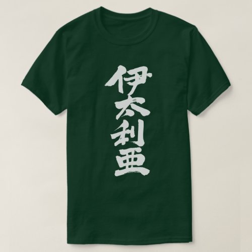 Italy in Japanese Kanji four letters T Shirt
