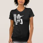Kagawa in penmanship Kanji vertically T-Shirt