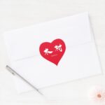 Kimura (white text) in penmanship Kanji Heart Sticker