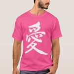 Love in brushed Kanji T-shirt