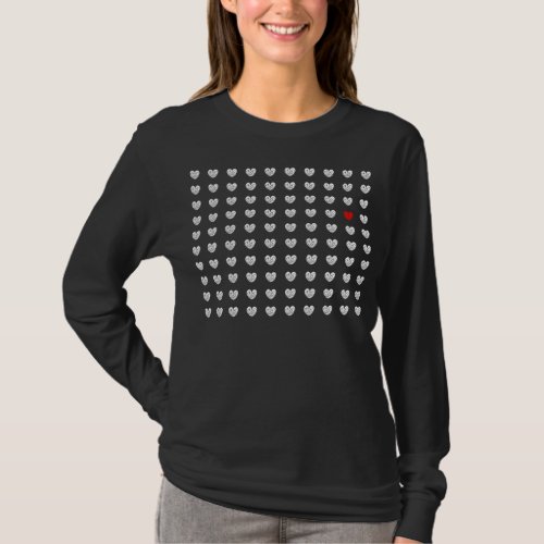 many Love Kanji ハート型愛 T Shirt 