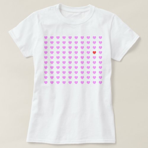 many heart shaped Love in nihongo Kanji T-Shirt