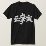 Oi zuki Straight punch in brushed Kanji 正拳突 T-Shirt