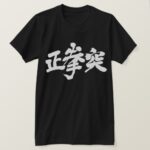 Oi zuki Straight punch in brushed Kanji 正拳突 T Shirt