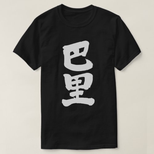 Paris in brushed Kanji T Shirt