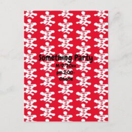 party pattern in brushed kanji Postcard