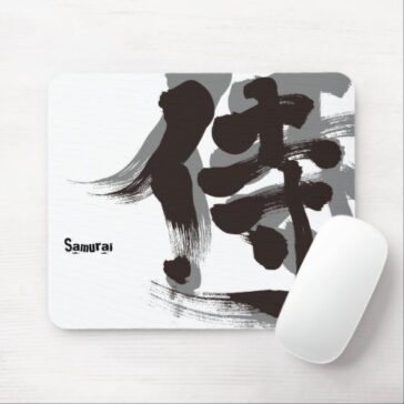 kanji samurai mouse pads