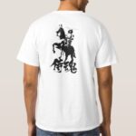 Samurai spirit in brushed kanji and illustration type2 T-Shirt