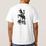 Samurai spirit in brushed kanji and illustration type2 T Shirt