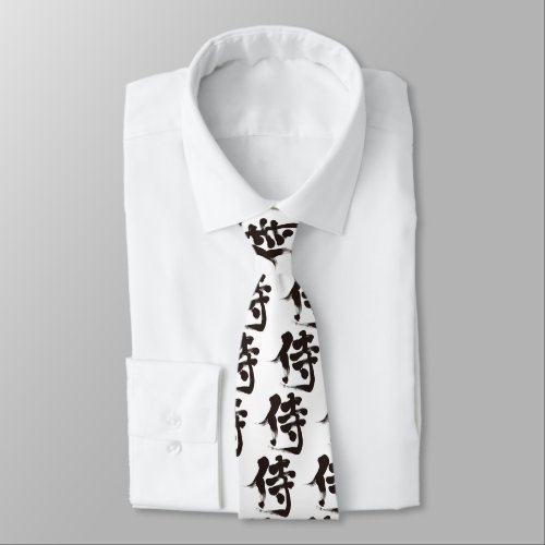 kanji_samurai_tie-r52be43a9b2b24f478a45e6971ca818bc_6tei7_500 Kanji Black color Samurai Tie
