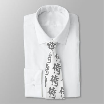 [Kanji] Grayish color Samurai Tie