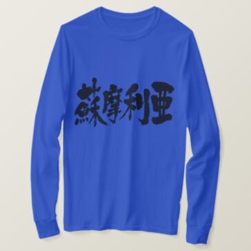 Somalia جمهورية الصومال الفدرالية in Kanji brushed T-Shirt