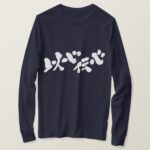 tacit understanding telepathy in calligraphy Kanji いしんでんしん long sleeve T-Shirt