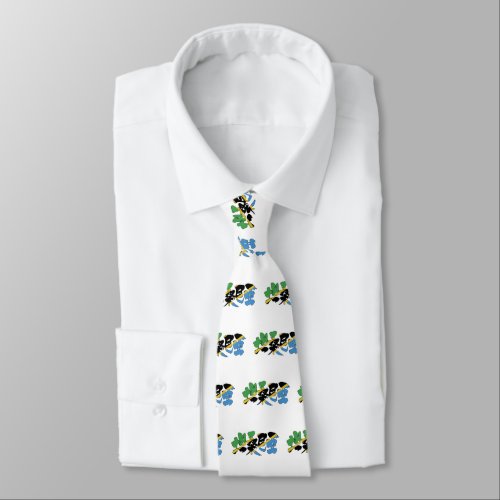 kanji_tanzania_neck_tie-flag-color-letters Tanzania republic in Kanji Neck Tie