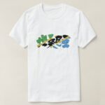 Tanzania republic in kanji with flag colors T Shirt