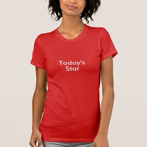 Today's Star T-Shirt design front there is design back in Kanji
