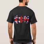United Kingdom in Kanji brushed イギリス漢字 T-Shirt