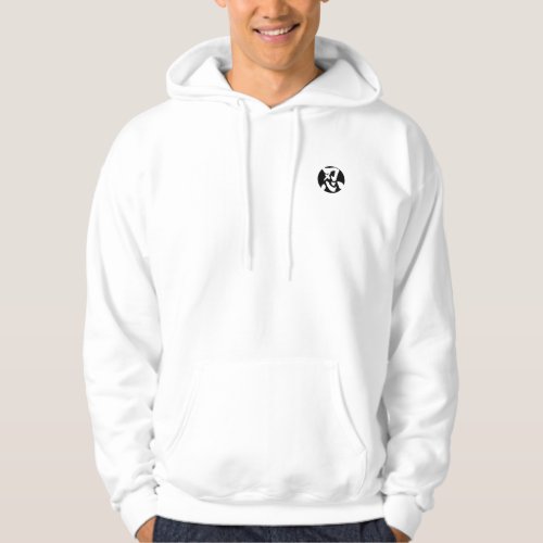 Zangyo Ninja in Japanese Kanji Hoodie design front