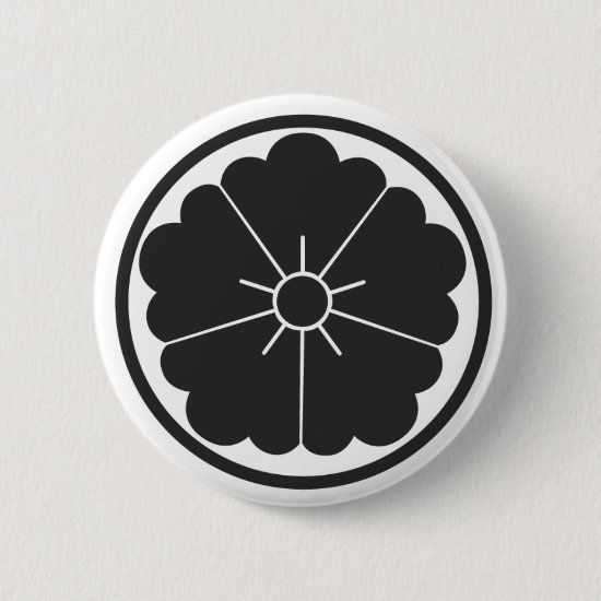 Karahana flower inside a circle Family crests button