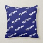 Anime Otaku in Katakana Throw Pillow design back