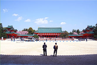 Kyoto Heianjingu shrine's gate