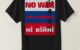 NO WAR, нет войны,ні війні, 戦争反対 on Russian flag T-Shirt design back