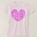 Pink heart shaped thank you so much in kanji 感謝 T Shirt