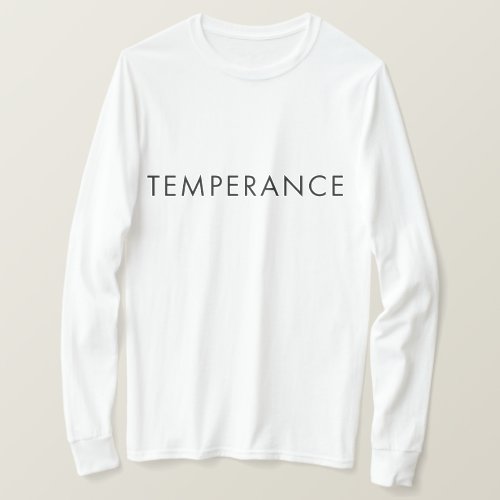 temperance long sleeve t-shirt