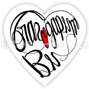 Благодарим ви и любов като типография във формата на сърце