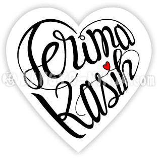 terima kasih dan cinta sebagai tipografi berbentuk hati