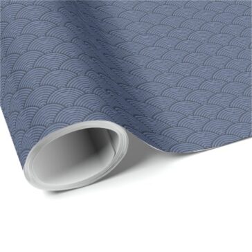 Wave pattern traditional japanese desgin wrapping paper 和柄包装紙